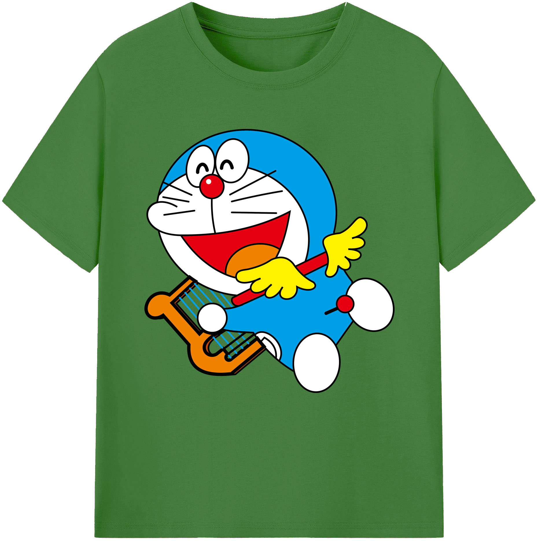 （画像用） ドラえもん Doraemon レディースカジュアルプリントTシャツ（綿100％）
